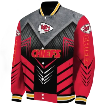 kansas city chiefs arrow layer red black varsity jacket best selling