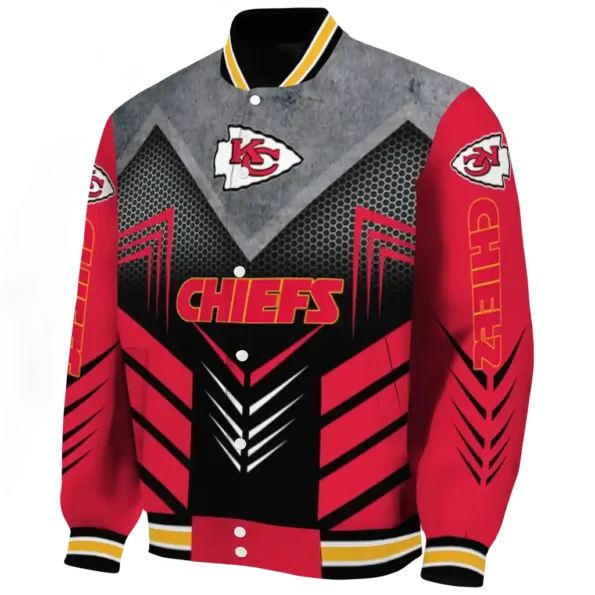 kansas city chiefs arrow layer red black varsity jacket best selling