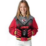 kansas city chiefs arrow layer red black varsity jacket best selling