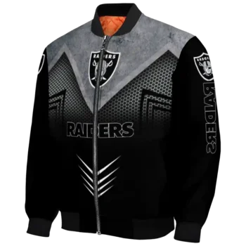 las vegas raiders arrow layer black bomber jacket best selling