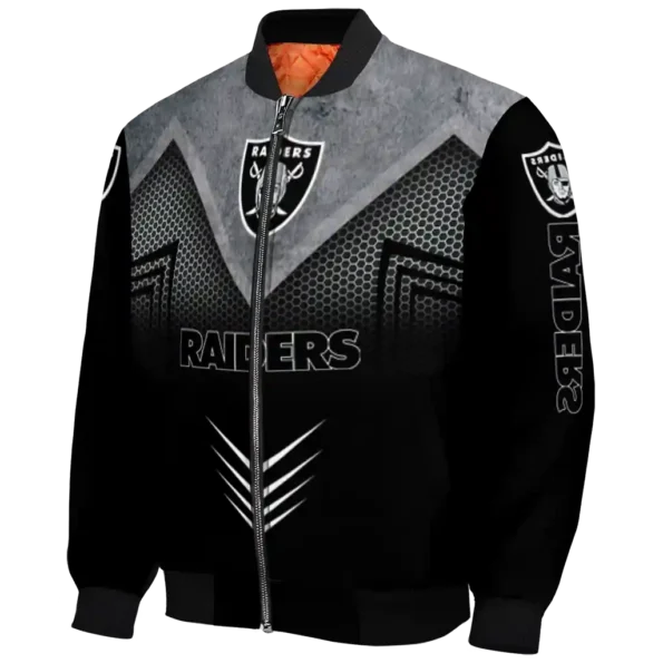 las vegas raiders arrow layer black bomber jacket best selling