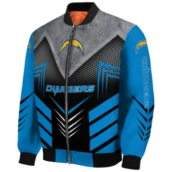 los angeles chargers arrow layer blue black bomber jacket best selling