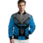 los angeles chargers arrow layer blue black bomber jacket best selling
