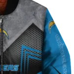 los angeles chargers arrow layer blue black bomber jacket best selling