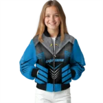 los angeles chargers arrow layer blue black bomber jacket best selling
