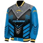 los angeles chargers arrow layer blue black varsity jacket best selling