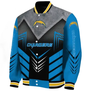 los angeles chargers arrow layer blue black varsity jacket best selling