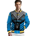 los angeles chargers arrow layer blue black varsity jacket best selling