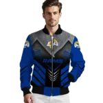 los angeles rams arrow layer blue black bomber jacket best selling