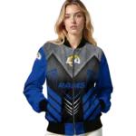 los angeles rams arrow layer blue black bomber jacket best selling