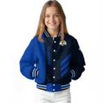 los angeles rams triple side stripes blue black varsity jacket best selling