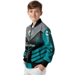 miami dolphins arrow layer aqua black bomber jacket best selling