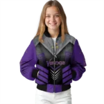 minnesota vikings arrow layer purple black bomber jacket best selling
