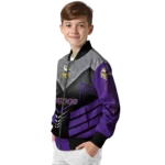 minnesota vikings arrow layer purple black bomber jacket best selling