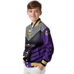minnesota vikings arrow layer purple black varsity jacket best selling