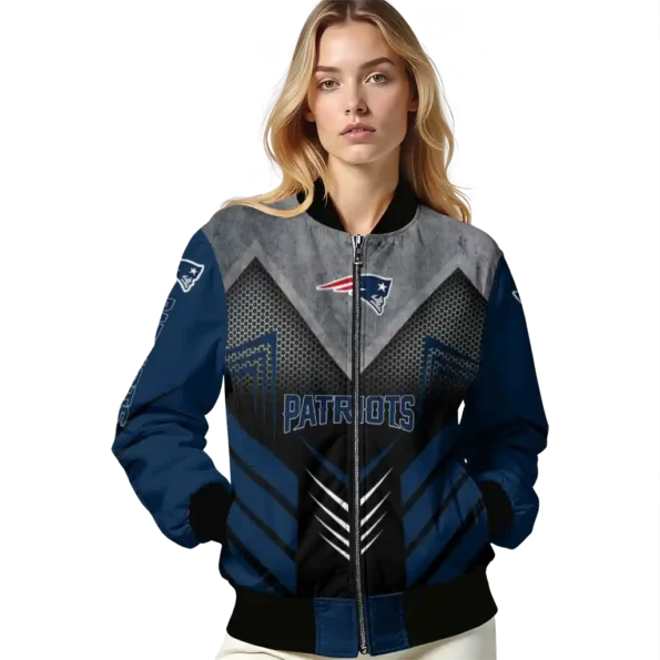 new england patriots arrow layer blue black bomber jacket latest model