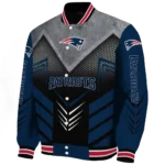 new england patriots arrow layer blue black varsity jacket best selling
