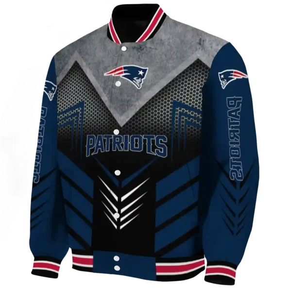 new england patriots arrow layer blue black varsity jacket best selling
