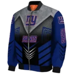 new york giants arrow layer blue black bomber jacket best selling