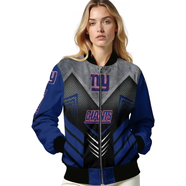 new york giants arrow layer blue black bomber jacket latest model