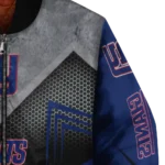 new york giants arrow layer blue black bomber jacket best selling