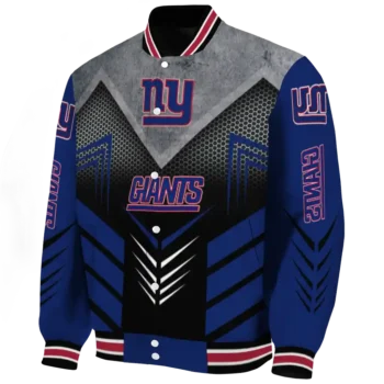 new york giants arrow layer blue black varsity jacket best selling