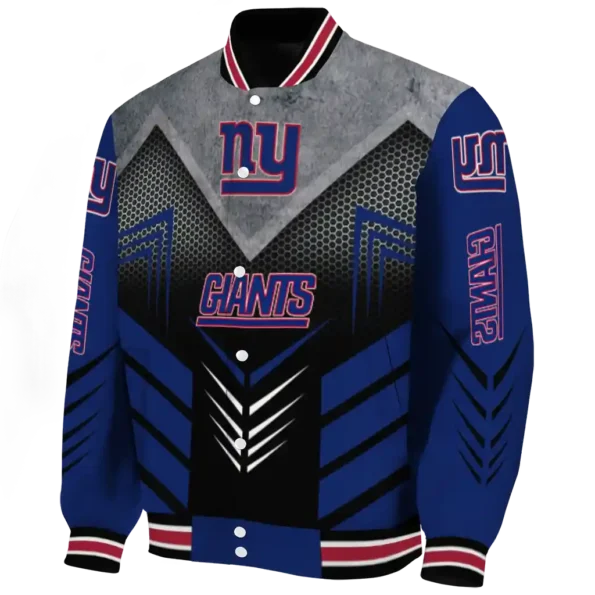 new york giants arrow layer blue black varsity jacket best selling