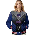 new york giants arrow layer blue black varsity jacket best selling