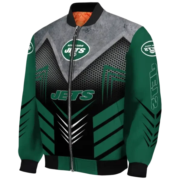 new york jets arrow layer green black bomber jacket best selling