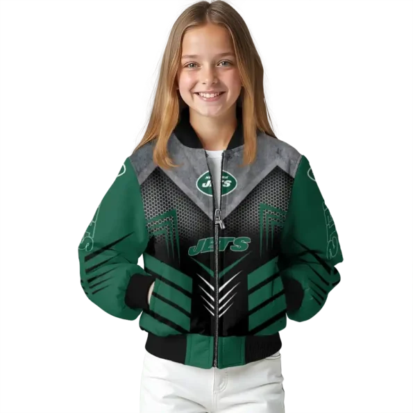 new york jets arrow layer green black bomber jacket top rated