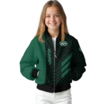 new york jets triple side stripes green black bomber jacket best selling
