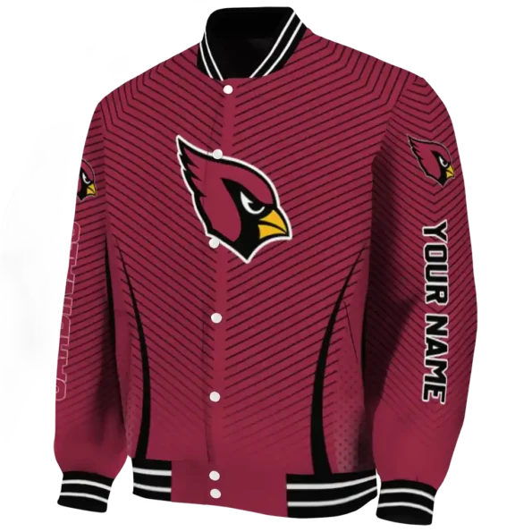 personalized arizona cardinals chevron arrow red varsity jacket best selling.webp