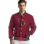 personalized arizona cardinals chevron arrow red varsity jacket best selling.webp