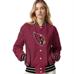 personalized arizona cardinals chevron arrow red varsity jacket best selling.webp