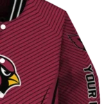 personalized arizona cardinals chevron arrow red varsity jacket best selling.webp