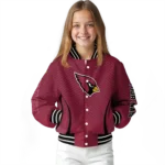 personalized arizona cardinals chevron arrow red varsity jacket best selling.webp