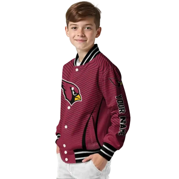 personalized arizona cardinals chevron arrow red varsity jacket trendy.webp