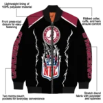 personalized arizona cardinals claw blood red black bomber jacket best selling