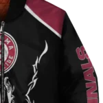 personalized arizona cardinals claw blood red black bomber jacket best selling