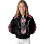 personalized arizona cardinals claw blood red black bomber jacket best selling