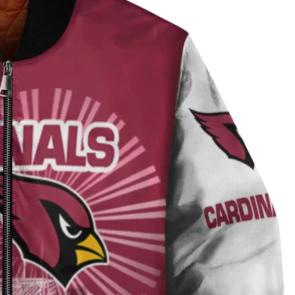 personalized arizona cardinals ferris arena red white bomber jacket premium grade