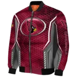 personalized arizona cardinals power plate red bomber jacket best selling
