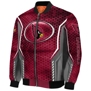 personalized arizona cardinals power plate red bomber jacket best selling