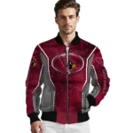 personalized arizona cardinals power plate red bomber jacket best selling