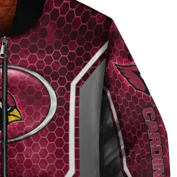 personalized arizona cardinals power plate red bomber jacket premium grade
