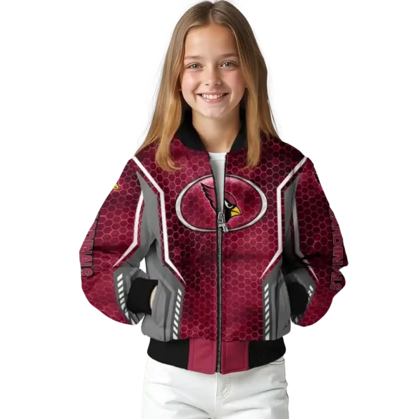personalized arizona cardinals power plate red bomber jacket top rated