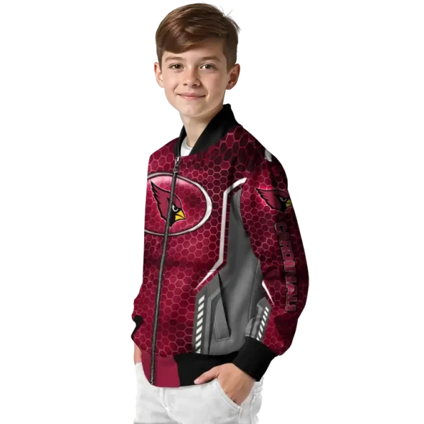 personalized arizona cardinals power plate red bomber jacket trendy