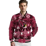 personalized arizona cardinals pyramid shapes red varsity jacket best selling.webp