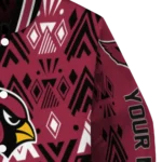 personalized arizona cardinals pyramid shapes red varsity jacket best selling.webp