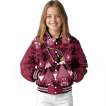 personalized arizona cardinals pyramid shapes red varsity jacket best selling.webp